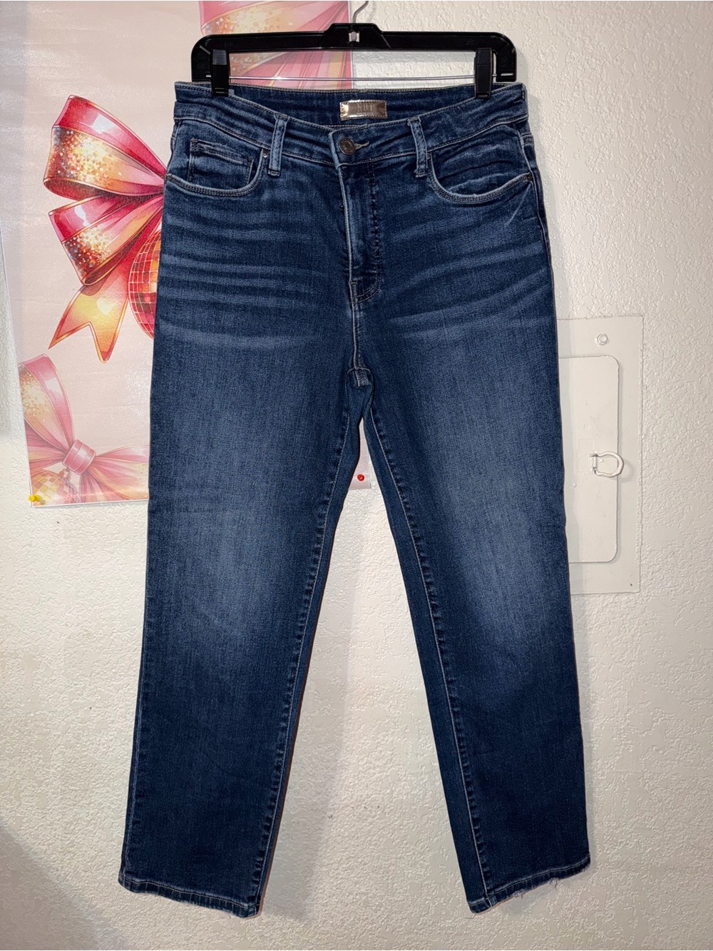 Dark Wash Straight Leg Jeans